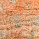 Apricot Tones Vintage Turkish Runner Rug, Oushak Wool Hallway Carpet