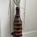 Leather-covered bottle