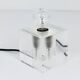 Cubic table or postmodern accent lamp in lucite, Italy, 1970s
