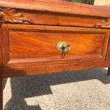 Double art deco mahogany desk