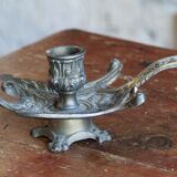 Old swan hand candle holder