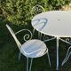 Wrought iron garden furniture