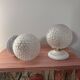 Pair of vintage globe wall lights