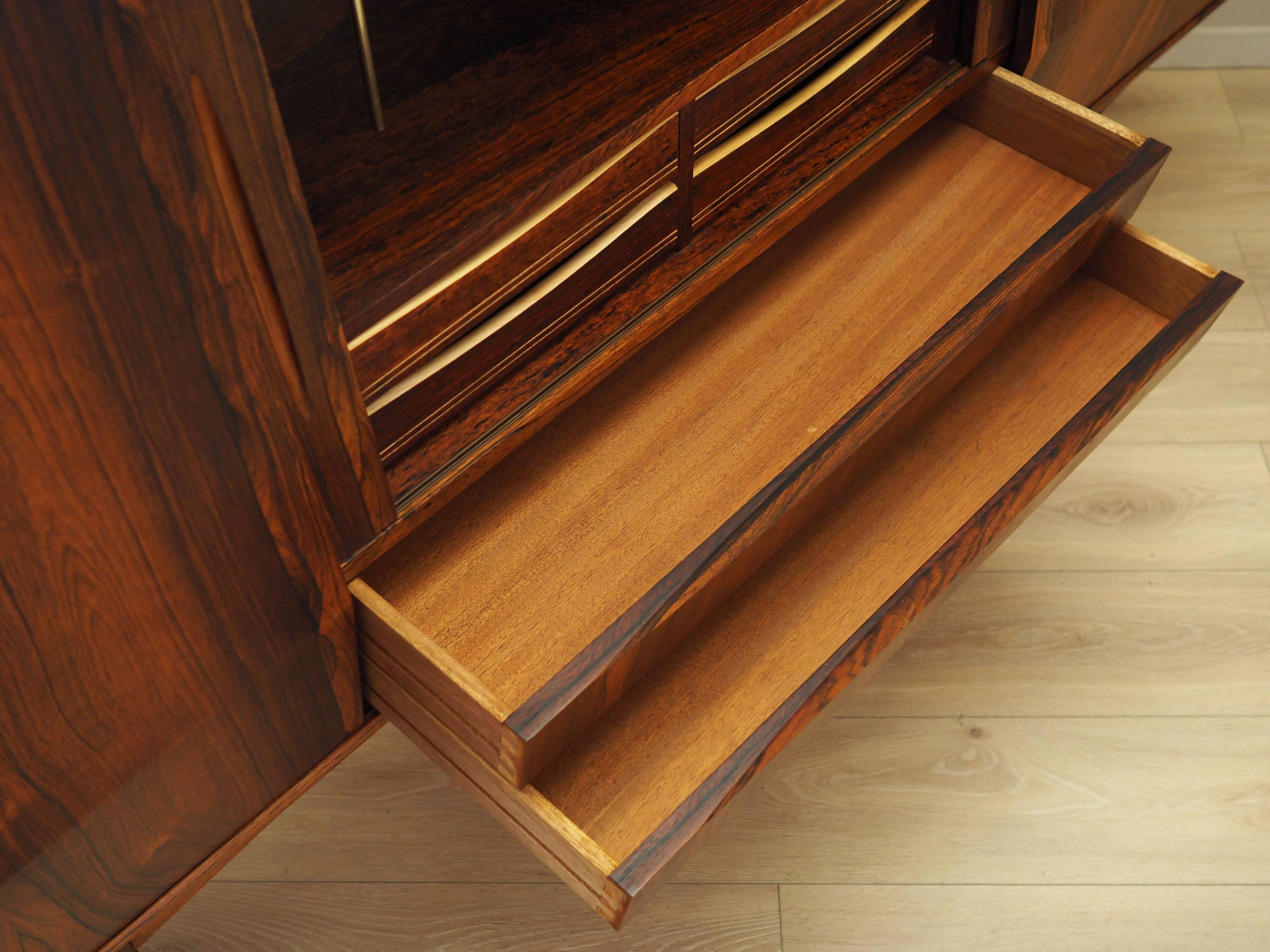 Rosewood highboard, Danish design, 1970s, production: Denmark