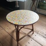 Vintage rattan coffee table