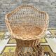 Fauteuil en rotin vintage