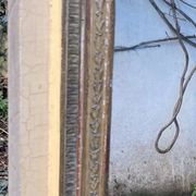Antique overmantel mirror - decoration of palmettes and water leaves