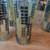 Orangeade service. 1950. glasses and carafe