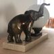 Lampe éléphant art déco
