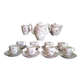 Service à café Art Nouveau pour 8 pers. en porcelaine de Paris