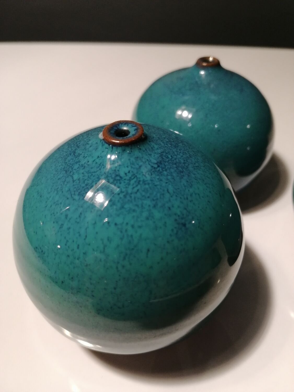 Soliflores vases by ceramist Antonio Lampecco
