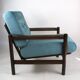 Vintage turquoise armchair, 1970s