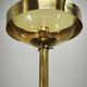 Pair of Brass and Amber Glass Floor Lamps from Kamenický Šenov, 1970s