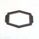 Large Art Deco Mirror with Geometric Frame