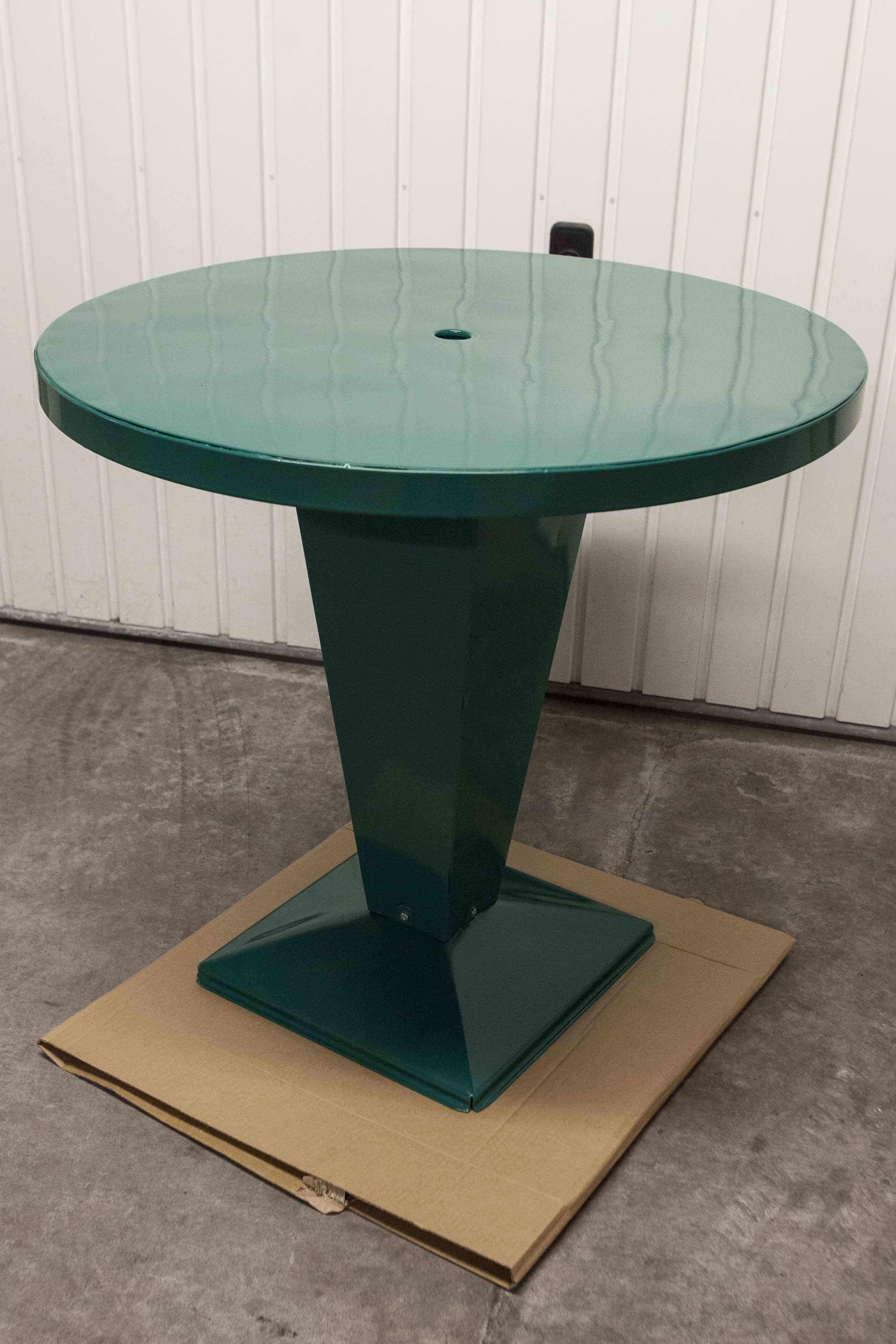 Bistro table Tolix "Kub 80" 1950 Xavier Pauchard restored