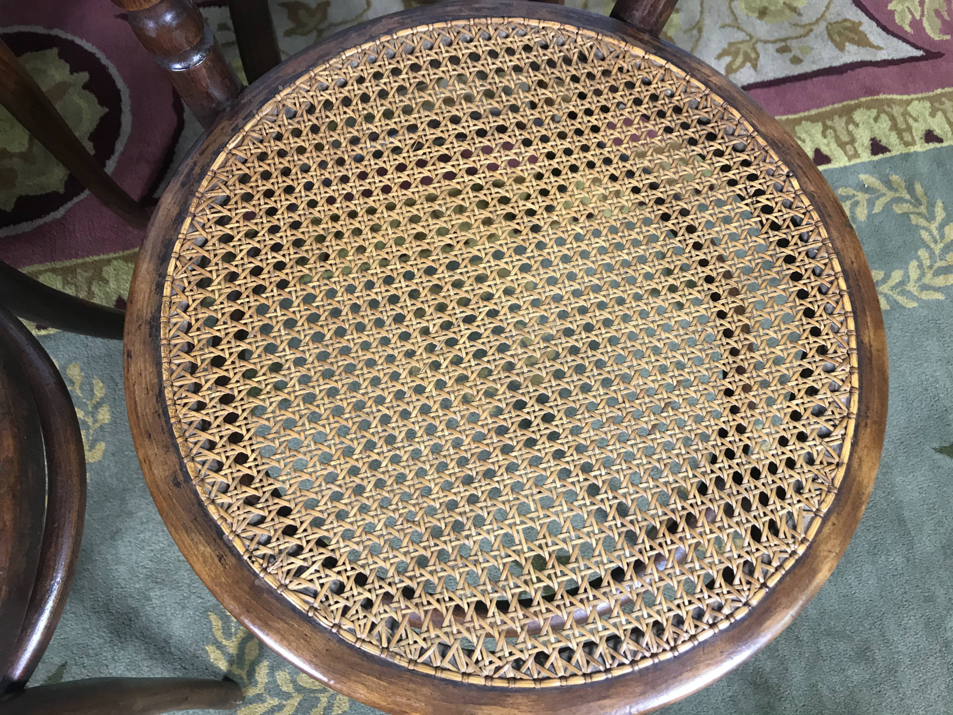 6 Josias Eissler bistro chairs - restored