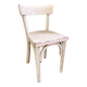 Petite chaise bistrot pour enfant en bois blanc