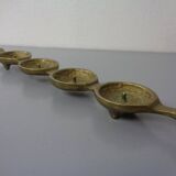 Brutalist Bronze Candleholder by Michael Harjes, 1960s