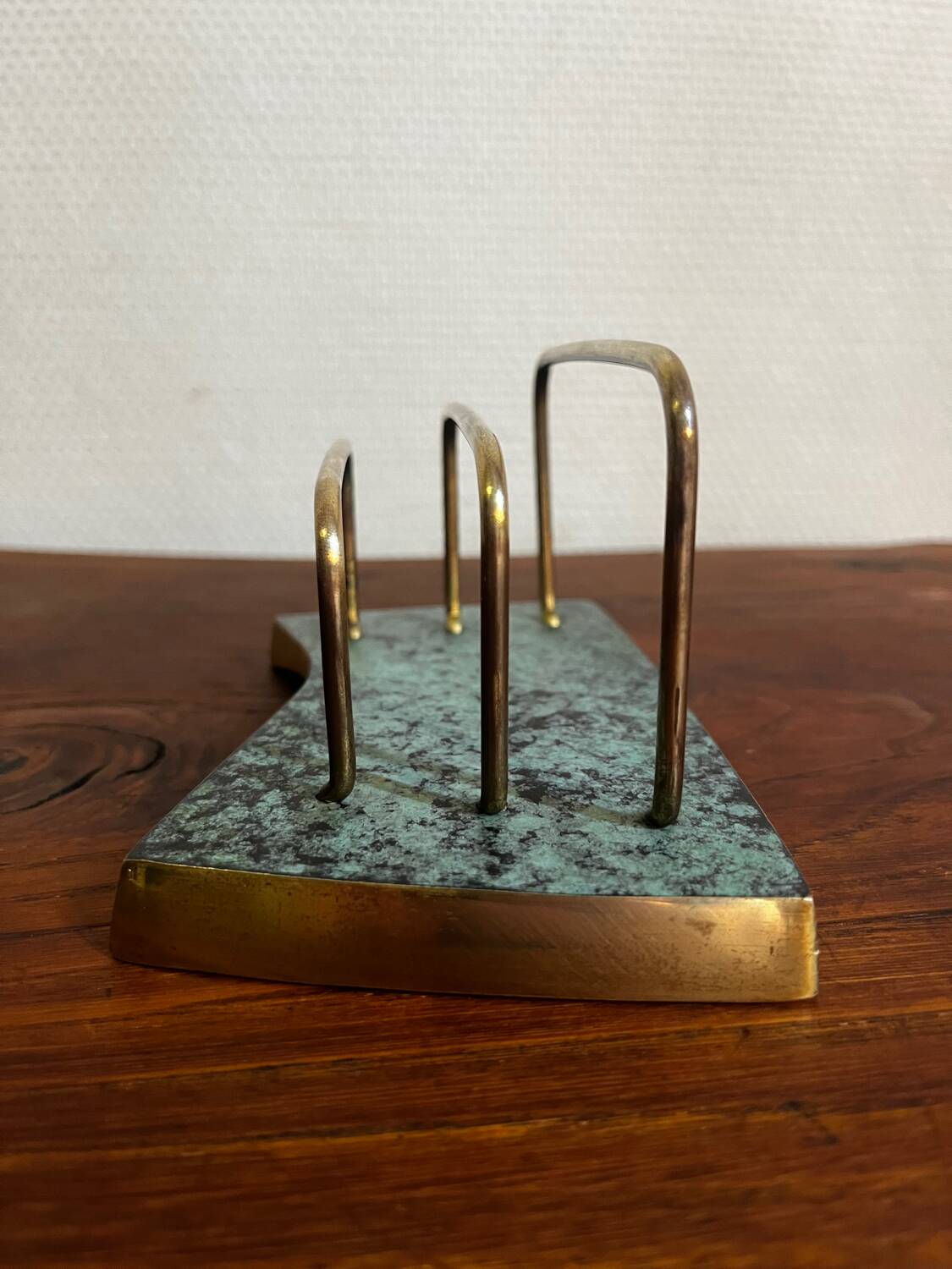 Letter holder in brass from the 1950s