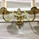Pair of appliques 2 bronze lights in Dutch style
