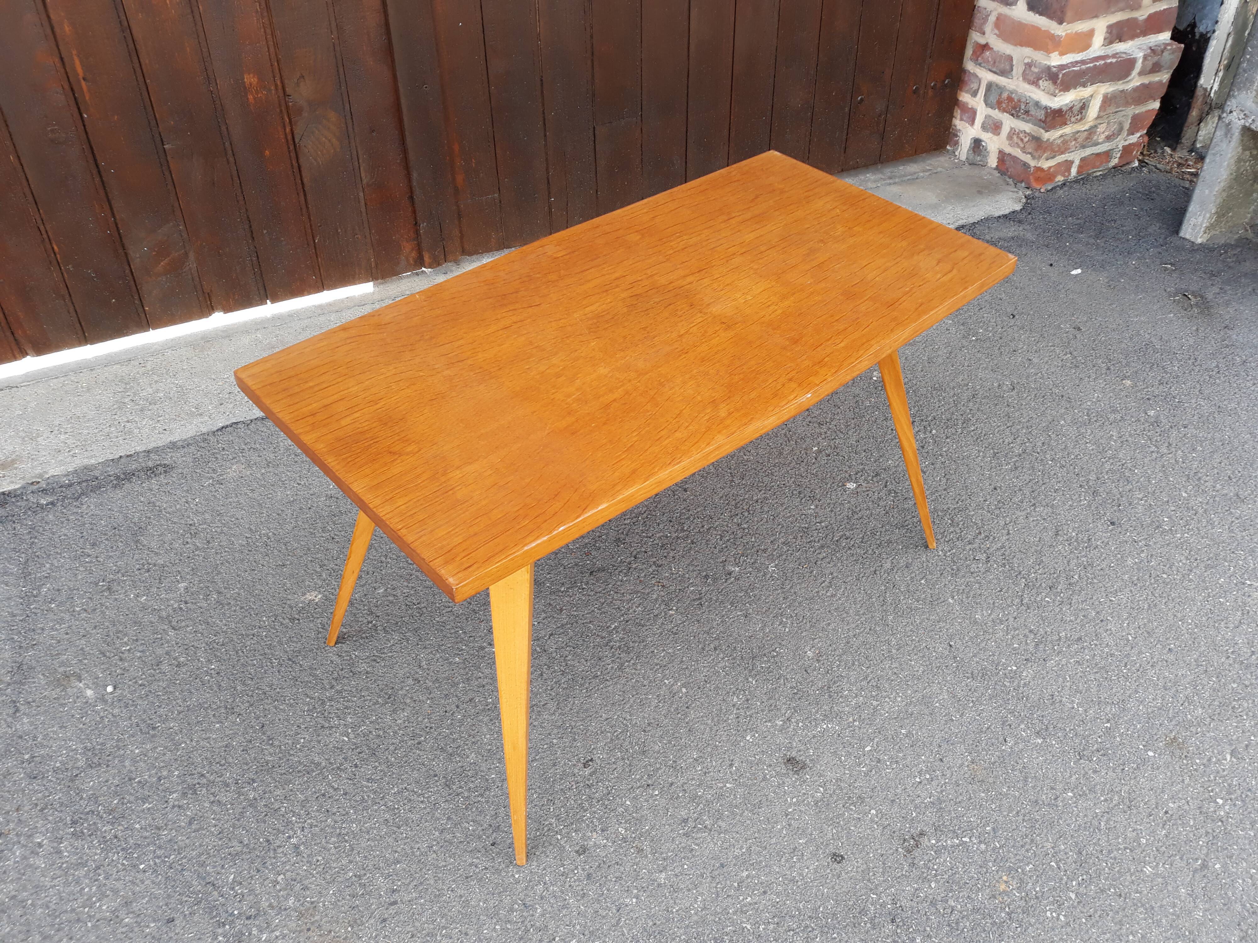 Vintage feet compass coffee table