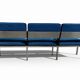 Banc vintage bleu des années 1960 par Roger Tallon