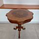Inlaid pedestal table