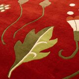 Nos hand knotted scandinavian design rug by Veronica Seipel, signed, 274 x 203 cm (108 x 80 in)
