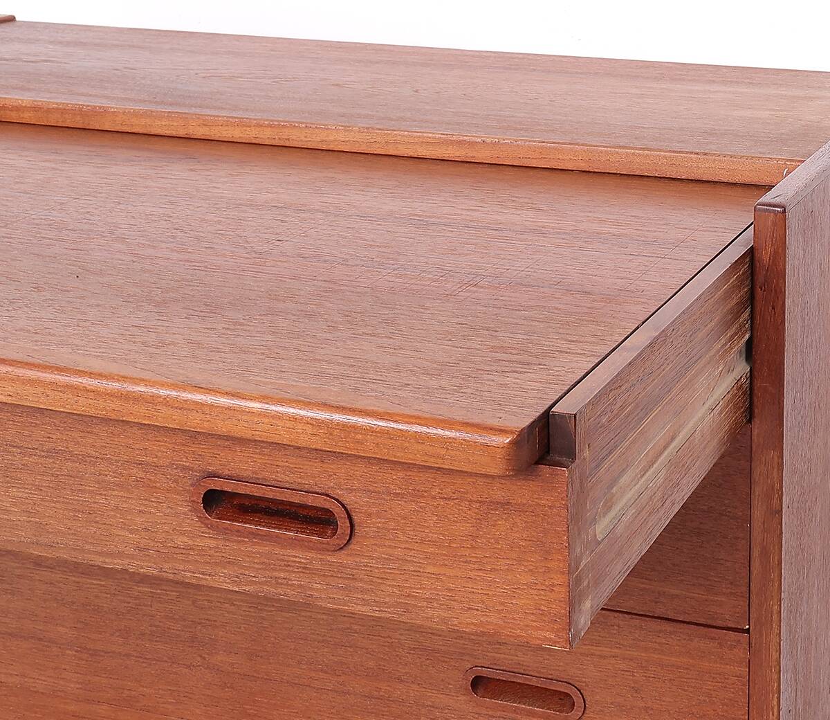 Danish design teak chest of drawers with dressing table, 1960s
