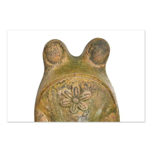 Cement toad pot cover