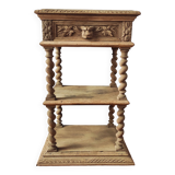 Old solid oak console Louis XIII style
