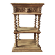 Old solid oak console Louis XIII style