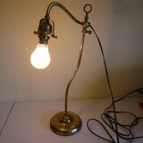 Fully brass lamp foot - Articulated arm - 1930s