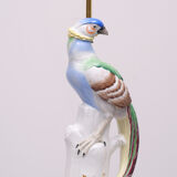 Porcelain Pheasant Table Lamp Germany 1950s