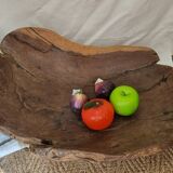 Teak root fruit basket