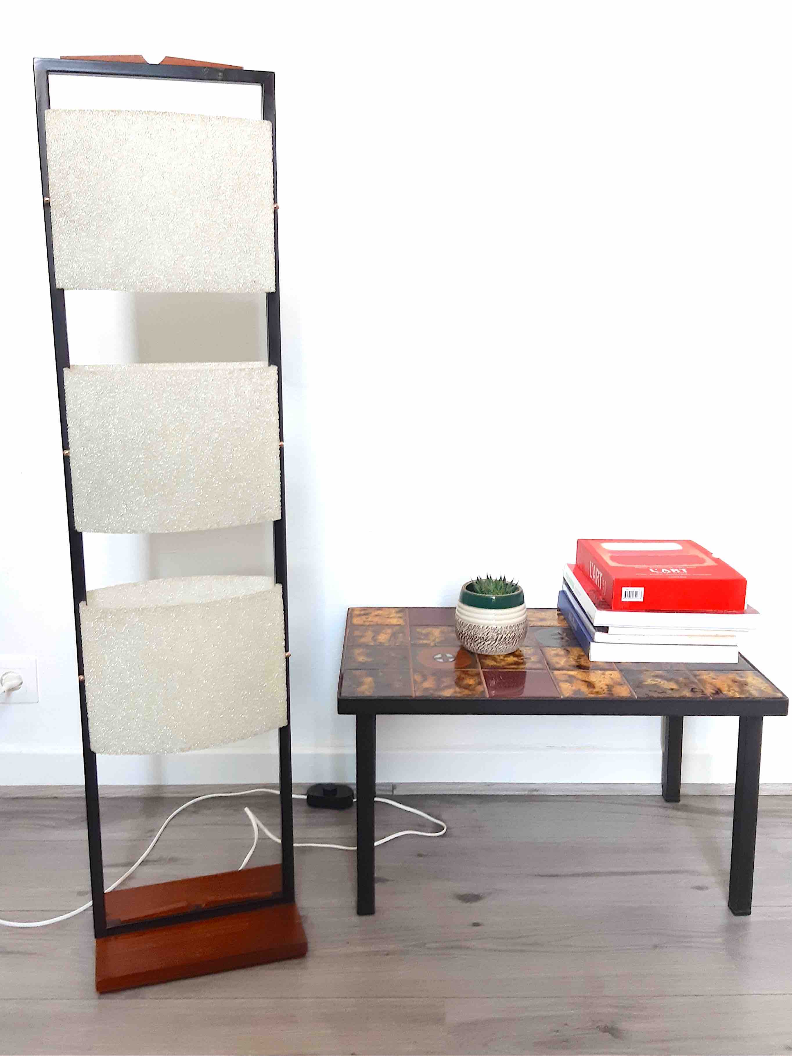 Totem lamp, 50s/60s design, vintage, Modernist, Maison Arlus.