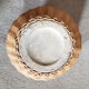 Sandstone and rattan vase