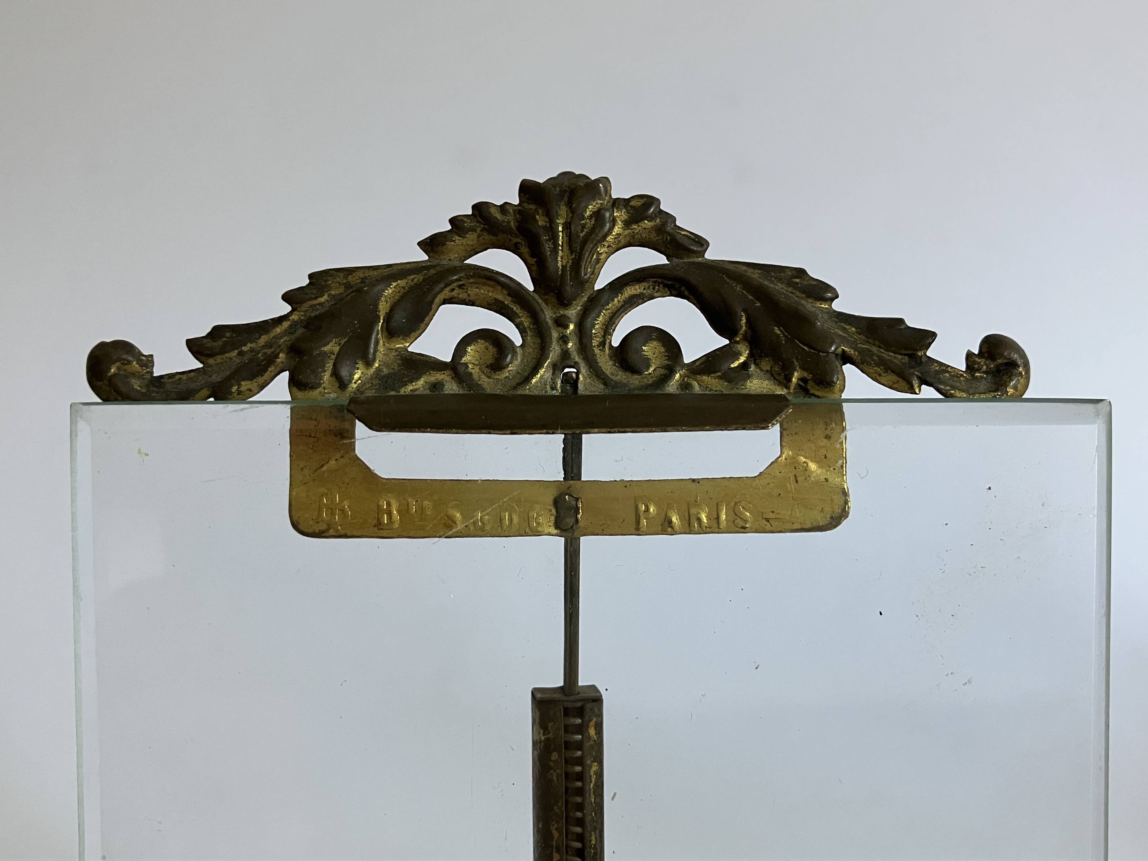 Brass frame, beveled glass - Model 2