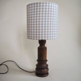 Brown wooden lamp