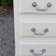 Commode 3 tiroirs style Louis XV blanc