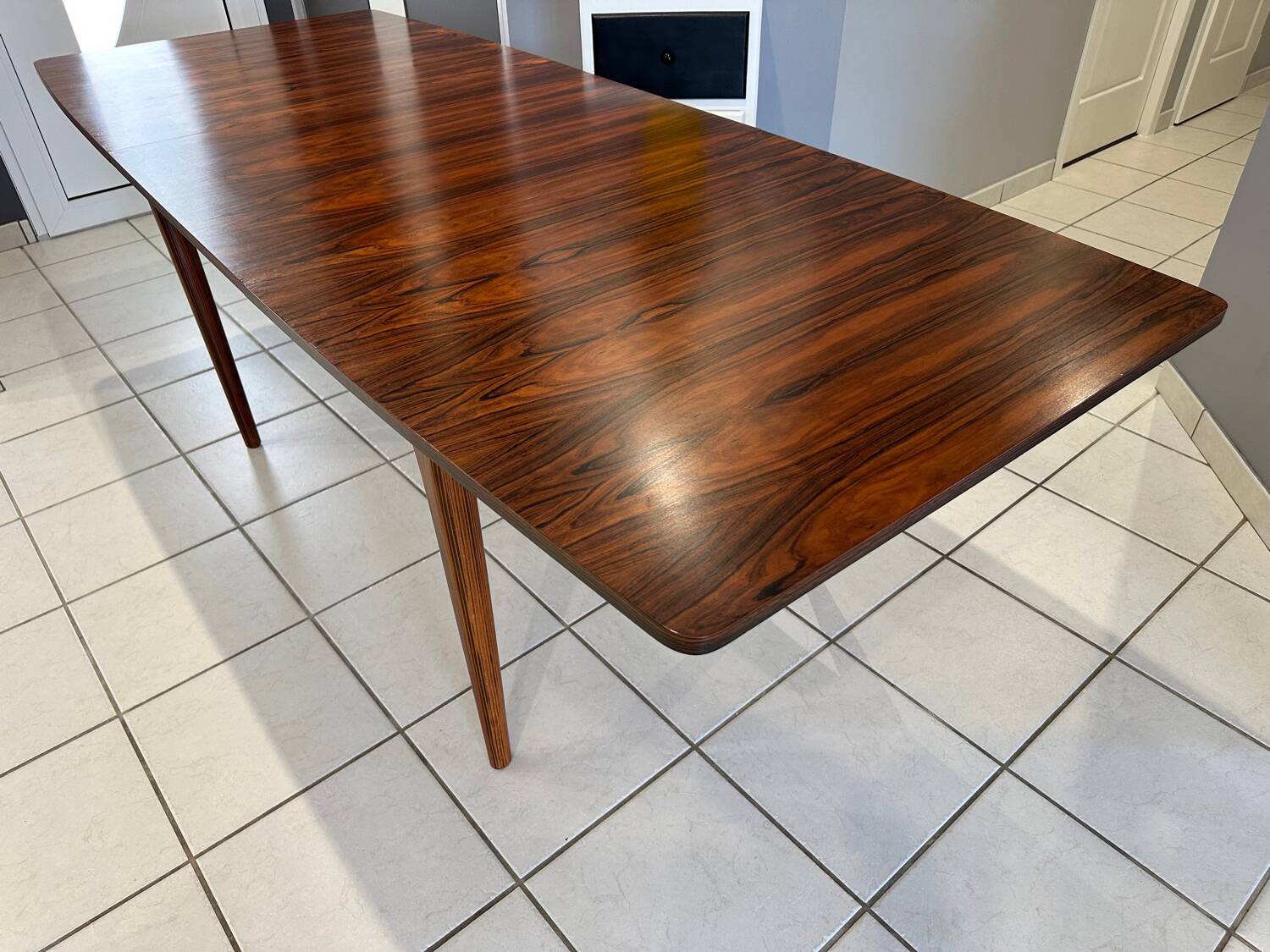 Table extensible en palissandre de style scandinave, 1970