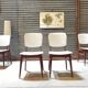Lot de 4 chaises allemande Kondor Möbelwerk 1960