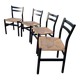 4 Gessef chairs by the Consorzio Sedie Friuli manufacturer.