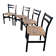 4 Gessef chairs by the Consorzio Sedie Friuli manufacturer.
