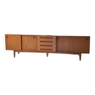 Vintage Scandinavian sideboard, teak sideboard from the 60s, 70s