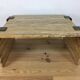 Travertine coffee table with aluminium joints, 1970s.