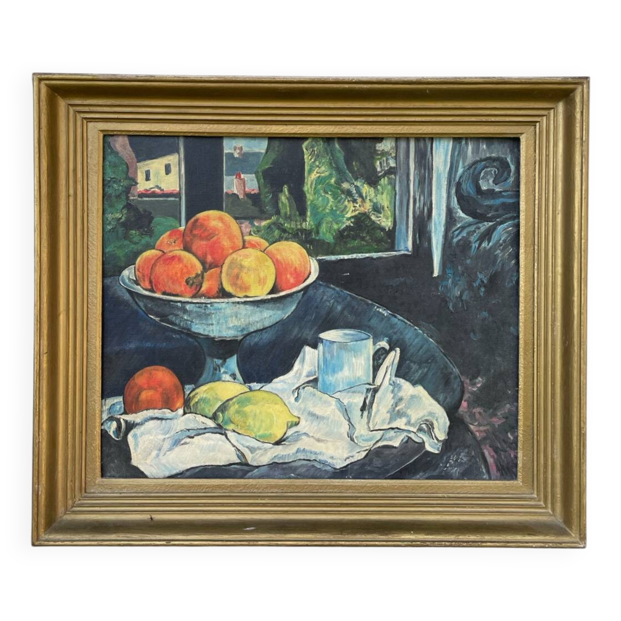 Still life painting in oil