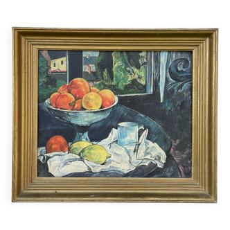 Still life painting in oil