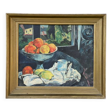 Still life painting in oil