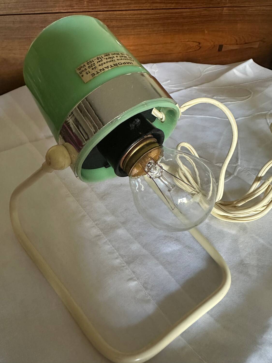 Rare Pair of "Capsule" Vintage Lamps from the 1960s